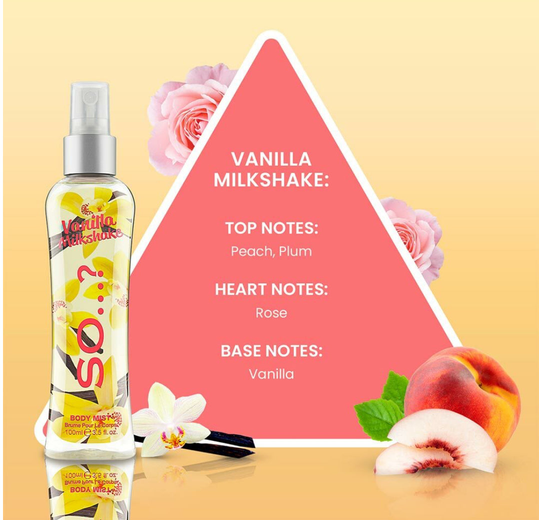 Brume SO...? Parfumée Milkshake Vanille - 100ml