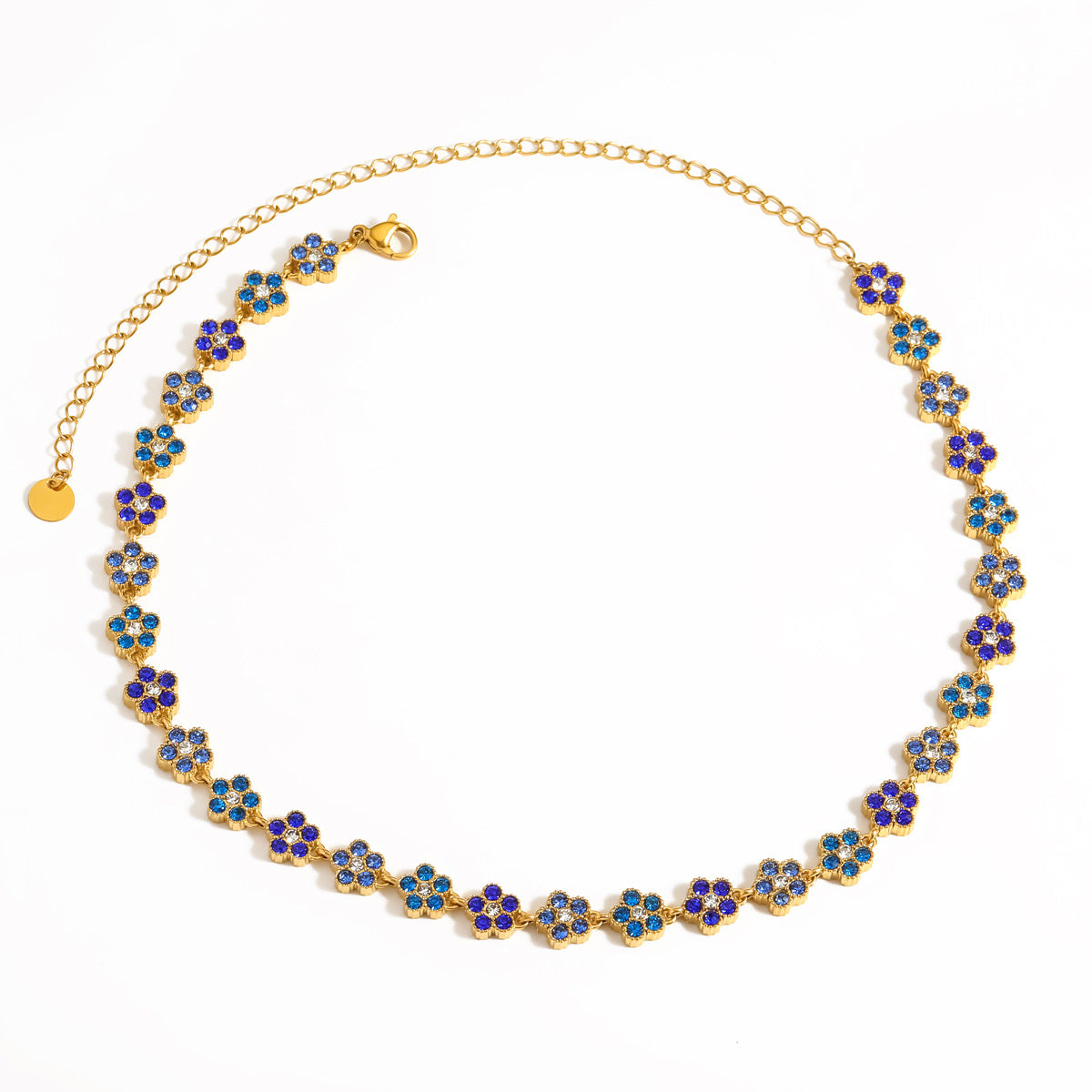 Collier Femme Fleuri en Acier Inoxydable