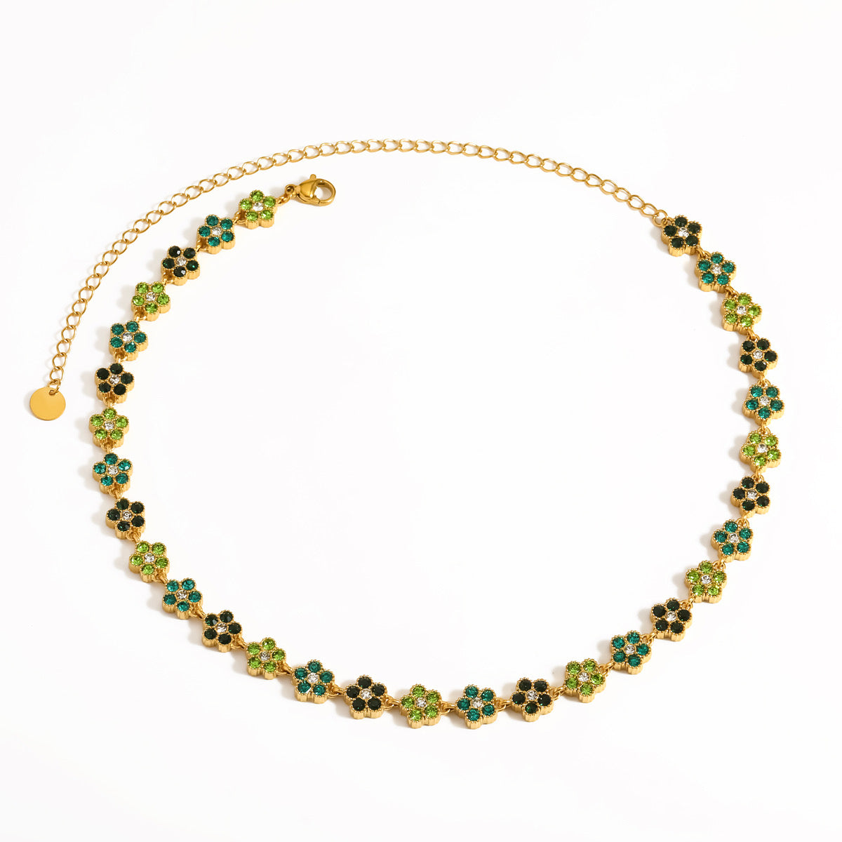Collier Femme Fleuri en Acier Inoxydable